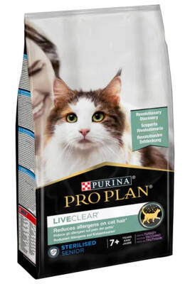 Pro Plan Liveclear Hindili Kısırlaştırılmış Yaşlı Kedi Maması 1,4kg - 1