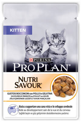 Pro Plan Nutri Savour Tavuklu Yavru Kedi Konservesi 85gr - 1