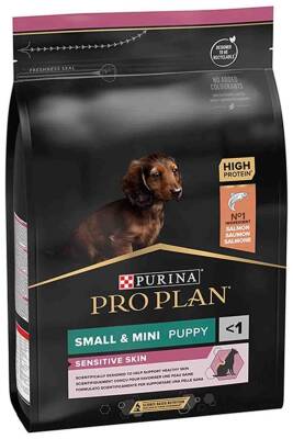 Pro Plan Puppy Somonlu Küçük Irk Hassas Derili Yavru Köpek Maması 3kg - 1