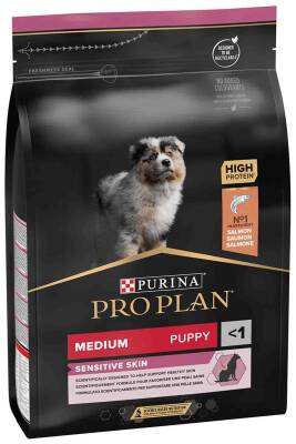 Pro Plan Puppy Somonlu Orta Irk Hassas Derili Yavru Köpek Maması 3kg - 1