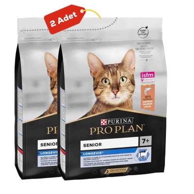 Pro Plan Senior Somonlu Yaşlı Kedi Maması 2li Paket (3kg+3kg) - 1