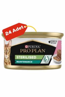 Pro Plan Somonlu Kısırlaştırılmış Kedi Konservesi 24x85gr 24lü - 1