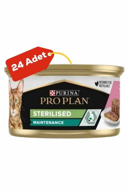 Pro Plan Somonlu Kısırlaştırılmış Kedi Konservesi 24x85gr 24lü - 1