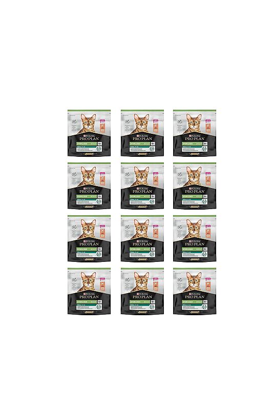 Pro Plan Somonlu Kısırlaştırılmış Kedi Maması 400 Gr - 12 Paket - 1