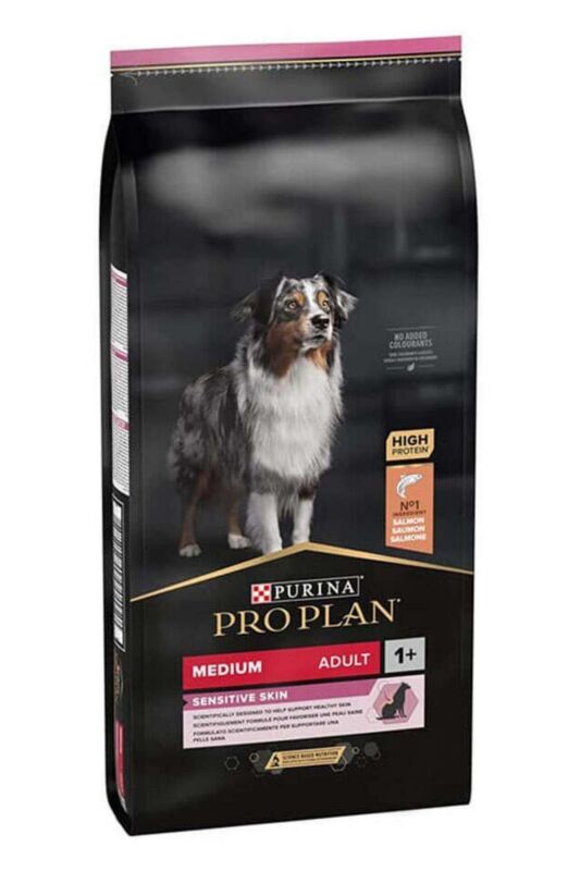 Pro Plan Somonlu Orta Irk Hassas Derili Yetişkin Köpek Maması 14kg - 1