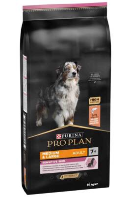 Pro Plan Somonlu Senior +7 Orta ve Büyük Irk Yaşlı Köpek Maması 14kg - 1