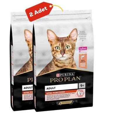 Pro Plan Somonlu Yetişkin Kedi Maması 2li Paket (3kg+3kg) - 1