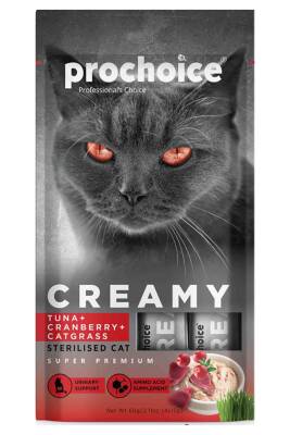 Prochoice Creamy Tuna ve Cranberry Sıvı Kedi Ödül Maması 4x15gr - 1