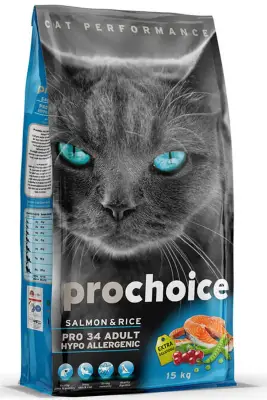 ProChoice Pro 34 Somon ve Pirinçli Yetişkin Kedi Maması 15kg - 1