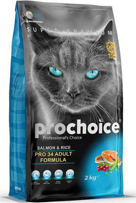 ProChoice Pro 34 Somon ve Pirinçli Yetişkin Kedi Maması 2kg - 1