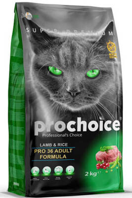 ProChoice Pro 36 Kuzu Eti ve Pirinçli Yetişkin Kedi Maması 2kg - 1