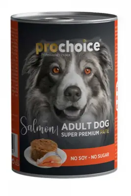 ProChoice Somonlu ve Pirinçli Ezme Yetişkin Köpek Konservesi 400gr - 1