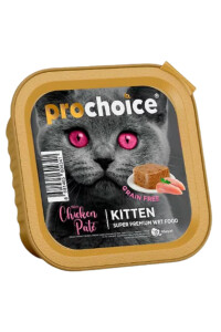 ProChoice Tavuklu Tahılsız Ezme Yavru Kedi Konservesi 100gr - PRO CHOICE