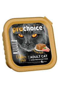 ProChoice Tavuklu Tahılsız Ezme Yetişkin Kedi Konservesi 100gr - PRO CHOICE