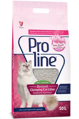 Proline Bentonit Kedi Kumu Bebek Pudrası Kokulu 10lt - 1