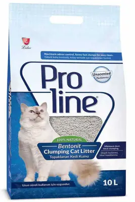 Proline Bentonit Kedi Kumu Parfümsüz 10lt - 1