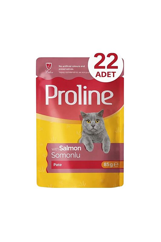 Proline Pouch Somonlu Yaş Kedi Maması 22 x 85 Gr - 2