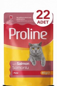 Proline Pouch Somonlu Yaş Kedi Maması 22 x 85 Gr