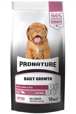 Pronature Daily Growth Puppy Kuzu Eti ve Pirinçli Yavru Köpek Maması 12kg - 1