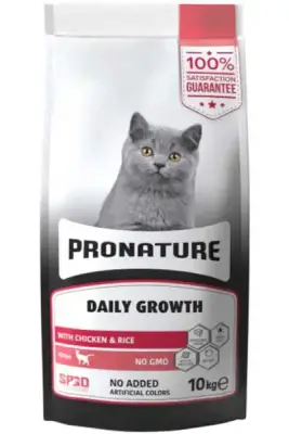 Pronature Daily Growth Tavuk ve Pirinçli Yavru Kedi Maması 10kg - 1