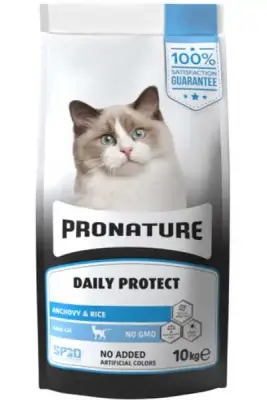 Pronature Daily Protect Hamsili ve Pirinçli Yetişkin Kedi Maması 10kg - 1