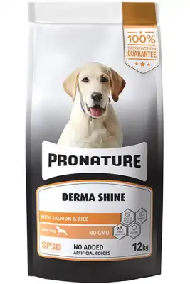 Pronature Derma Shine Somon ve Pirinçli Yetişkin Köpek Maması 12kg - 1