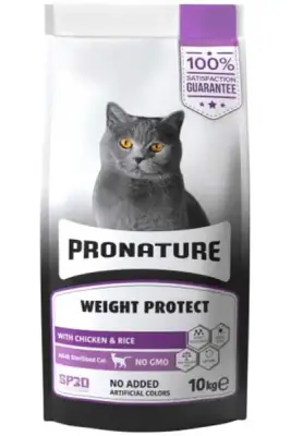 Pronature Kilo Kontrolü için Tavuklu ve Pirinçli Kısırlaştırılmış Kedi Maması 10kg - 1