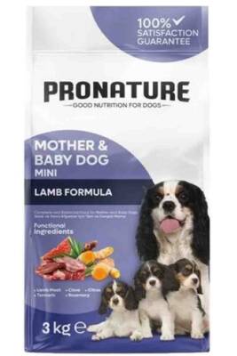 Pronature Mother&Baby Dog Kuzulu ve Pirinçli Köpek Maması 3kg - 1