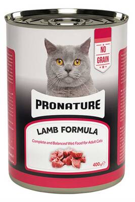 Pronature Tahılsız Kuzu Etli Ezme Yetişkin Kedi Konservesi 400gr - 1