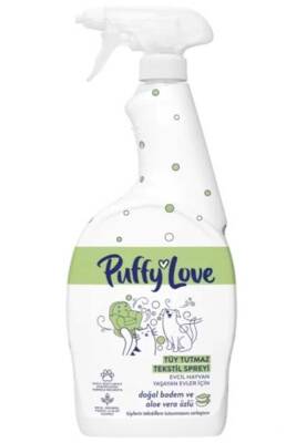 Puffy Love Doğal Badem ve Aloe Vera Özlü Tüy Tutmaz Tekstil Spreyi 750ml - 1