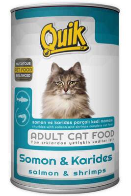 Quik Somonlu Karidesli Kedi Konservesi 415gr - 1