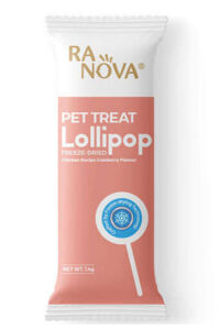 RaNova Kızılcık Aromalı Dondurularak Kurutulmuş Kedi Lolipop - 1 Adet - RANOVA