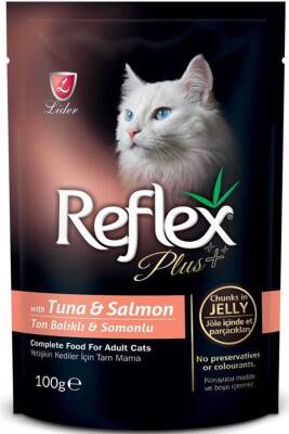 Refleks Plus Ton Balığı ve Somonlu Kedi Konservesi 100gr - 1