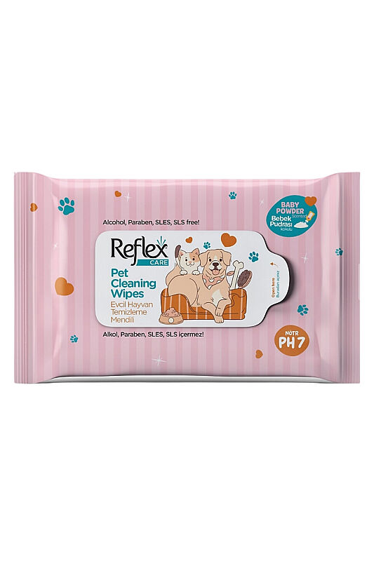 Reflex Care Evcil Hayvanlar İçin Çok Amaçlı Hijyenik Temizleme Mendili 10'lu - 1