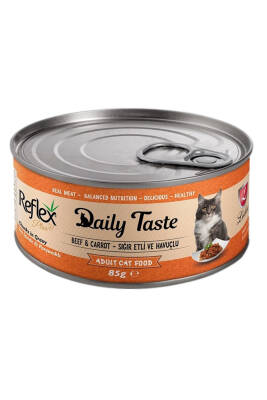 Reflex Daily Taste Soslu Biftek ve Havuçlu Kedi Konservesi 85gr - 1