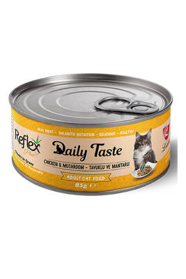 Reflex Daily Taste Tavuklu ve Mantarlı Yetişkin Kedi Konservesi 85gr - 1