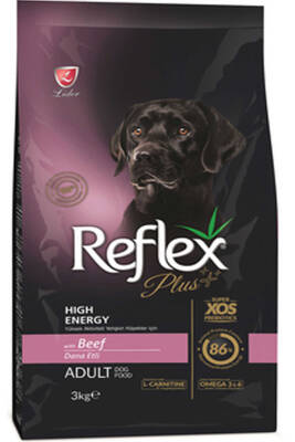 Reflex Plus Dana Etli Yüksek Aktiviteli Yetişkin Köpek Maması 3kg - 1