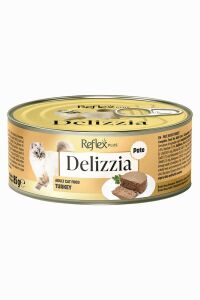 Reflex Plus Delizzia Kıyılmış Hindi Etli Pate Yetişkin Kedi Konservesi 85gr - REFLEX
