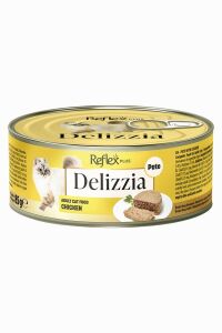 Reflex Plus Delizzia Kıyılmış Tavuklu Pate Yetişkin Kedi Konservesi 85gr - REFLEX