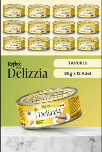 Reflex Plus Delizzia / Kıyılmış Tavuklu Yetişkin Kedi Maması 12x85 gram - 2