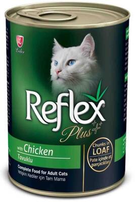 Reflex Plus Kıyılmış Tavuklu Yetişkin Kedi Konservesi 400gr - 1