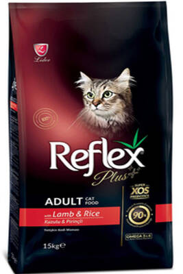 Reflex Plus Kuzu Eti ve Pirinçli Yetişkin Kedi Maması 15kg - 1