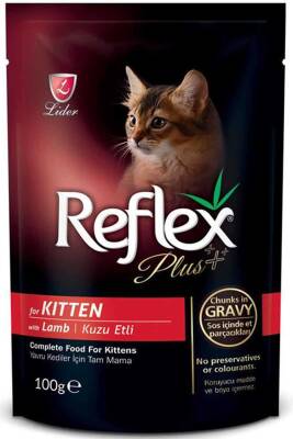 Reflex Plus Kuzu Etli Yavru Kedi Konservesi 100gr - 1