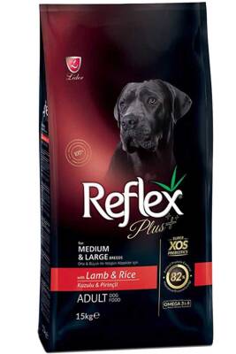 Reflex Plus Orta ve Büyük Irk Kuzu Etli Yetişkin Köpek Maması 15kg - 1