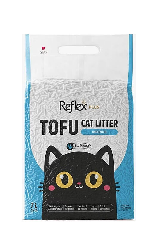 Reflex Plus Parfümsüz Tofu Kedi Kumu 7 LT - 1