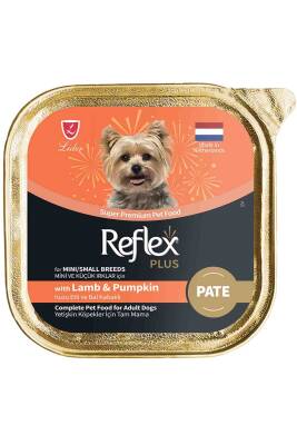 Reflex Plus Pate Kuzu Etli Balkabaklı Mini ve Küçük Irk Yetişkin Köpek Konservesi 85gr - 1