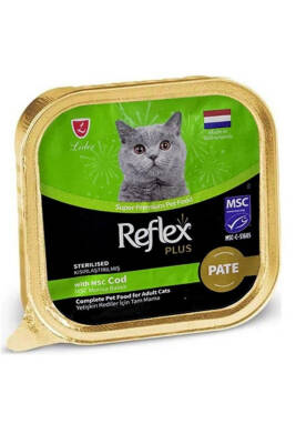 Reflex Plus Pate Morina Balıklı Kısırlaştırılmış Yaş Kedi Maması 85gr - 1