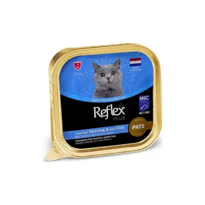 Reflex Plus Pate Ringa ve Morina Balıklı Kedi Yaş Maması 85gr - 1