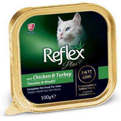 Reflex Plus Pate Tavuk Ve Hindili Yetişkin Kedi Konservesi 100 Gr - 1