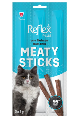 Reflex Plus Somonlu Kedi Ödül Çubuğu 3x5gr - 1